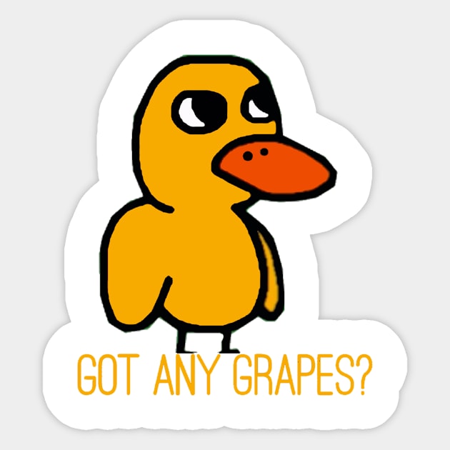 got any grapes Sticker by Davide-text